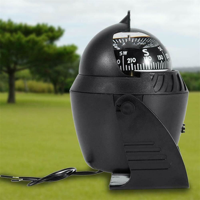 Digital LED Light Sea Guider Marine Compass Car Compass Camping Hiking Tool