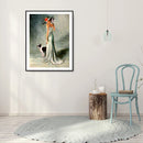 Diamond Painting 5D Full Round Drill Mosaic DIY Woman in Nature Kit Wall Deco