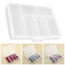 Clear Plastic Storage Box With Cap Nail Art Tips Decorations Container Tool B6N8