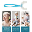 Kids U-Shaped Toothbrush Silicone 360 Degree Oral Care Cleaning Tool for Ki