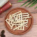 Home Decorations Clocks Wooden Wood Chip Clock Accessories Roman Numerals