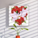 Rose Love DIY Diamond Painting Rhinestone Full Round Drill for Room Decorat