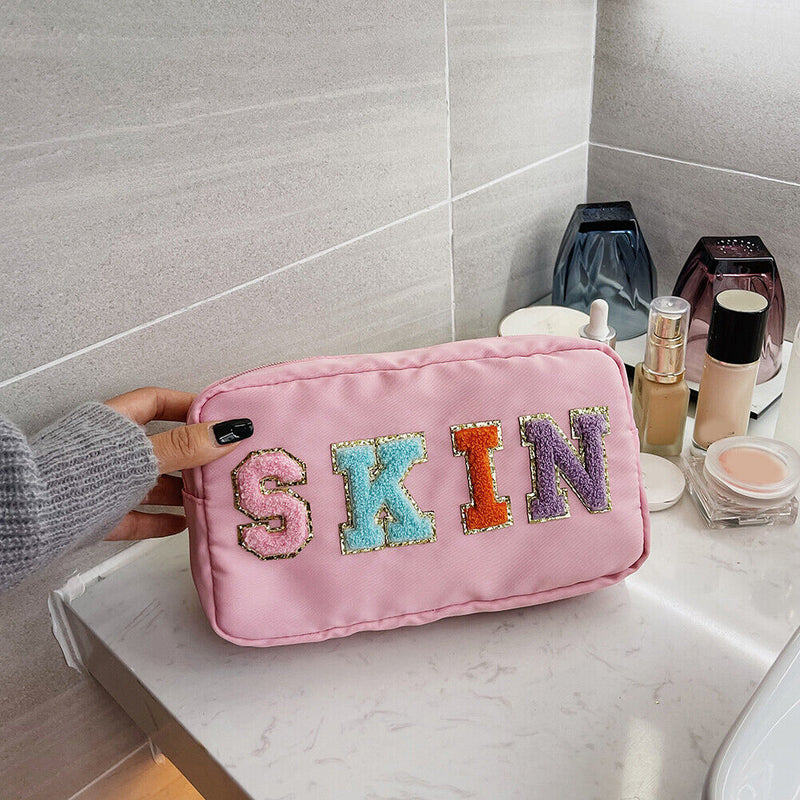 Casual Cosmetic Bag Waterproof Nylon Makeup Case Travel Organizer for Lady Girls