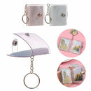 Key Chain Portable For Photos Cards 2 Inch Photos Holder Mini Photo Albums
