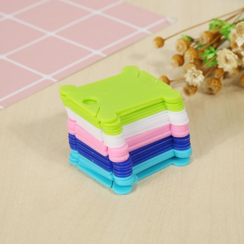 25pcs Thread String Winder Plastic Winding Plate Board Yarn Coiling Bobbin Newly
