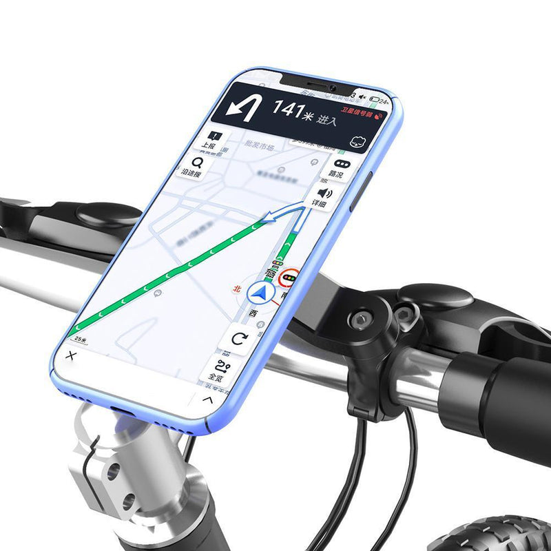 Bike Mobile Scooter Phone Bracket Holder with Patch Navigation Support Rack