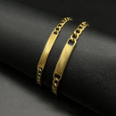 Anti-fade Glossy Surface Bracelet Personalized Jewelry for Couples Memorial D