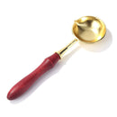 Wooden Handle Wax Seal Melting Furnace Spoon Melt Stove Stick Accessory (C)