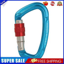 Aluminum Carabiner Outdoor Camping Climbing Hammock Lock Buckle (Blue)