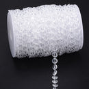 99FT Garland Diamonds Acrylic Crystal Bead Curtain DIY Party Decor Home Home