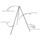 Mountainhiker Camping Picnic Grill Hanging Pots Outdoor Tripod Kit (Black)