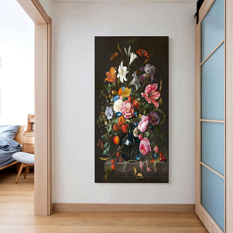 Oil Paint By Numbers Picture DIY Drawing Painting Colorful Flower Handmade Art