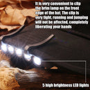 5 LED LED Cap Light Headlamp Flashlight Head Cap Hat Clip On Night Fishing