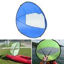 Foldable Kayak Boat Wind Sail Surfing Kayak Downwind Wind Paddle (Blue) Newly