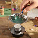Sealing Stamp Wax Spoon Wood Handle Seal Bead Furnace Stove Pot (Dark Blue)