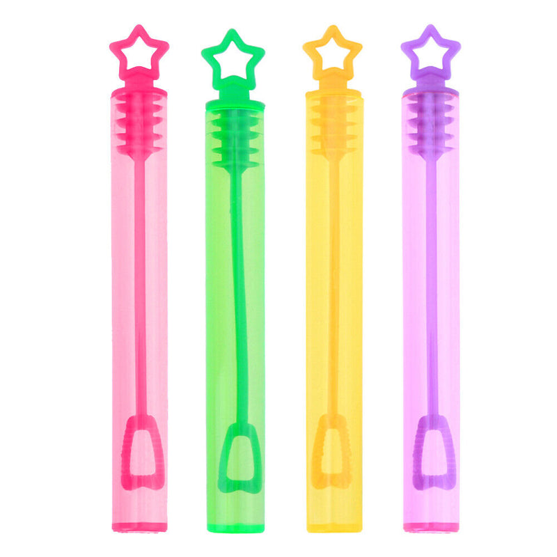 24pcs Empty Wand Tube DIY Bubble Maker Soap Water Bottles Playing Funny Kid