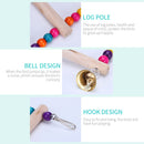 Hanging Colorful Balls Bird Pet Ladder Climbing Stairs Parrot Perch Stand Holder