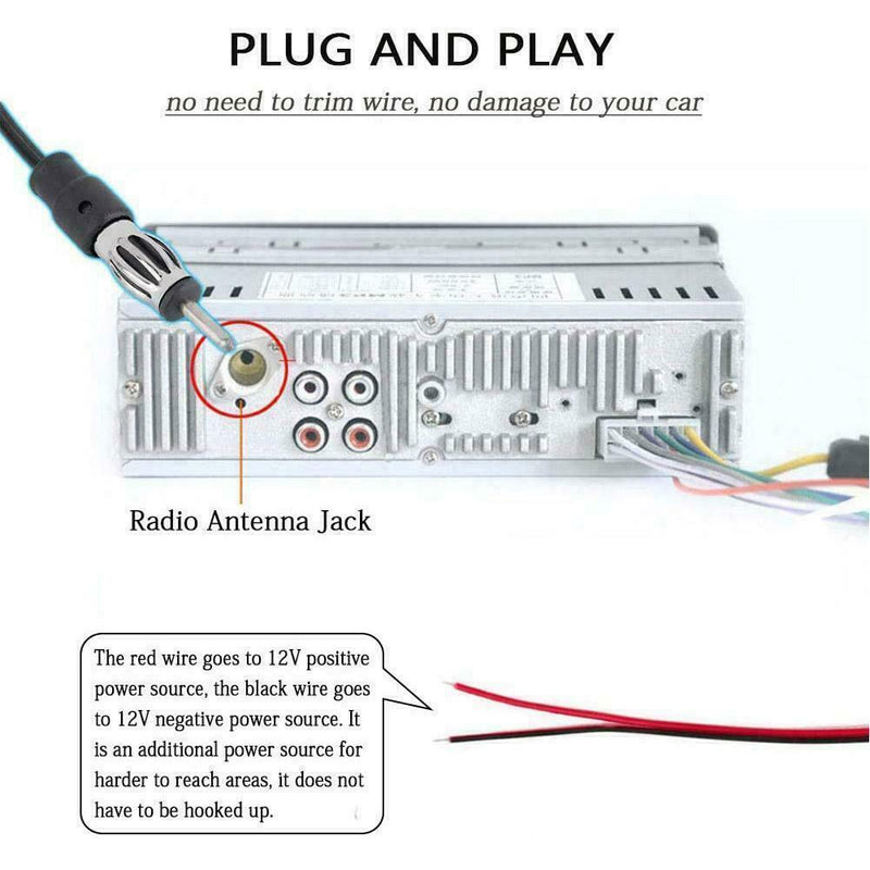 Car Electronic Radio Antenna 1 pcs Windshield Car AM Radio Antenna FM O2Q5