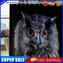 Bathroom Fall Shower Curtain Decorative Owl Pattern Washable Shower Art Liner