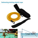 Swim Training Exercise Belts Rope Swimming Harness Resistance Band (Yellow)