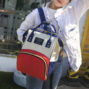 Mom Travel Rucksack Canvas Backpack Waterproof Portable Backpack (White) Newly