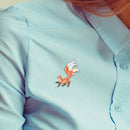 Cute Fox Pins Badge Cartoon Animal Lapel Enamel Brooch Jewelry Gift for Fri
