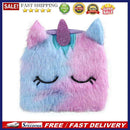 Kids Girls Clutch Cute Cartoon Plush Soft Purse Zipper Card Bags Short Wallet