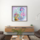 Diamond Painting 5D DIY Sea Horse Full Round Drill Rhinestone Picture Kit
