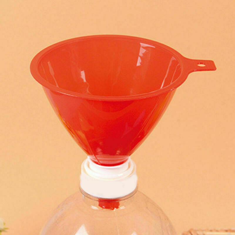 3 x Plastic Funnel Kitchen Tool Lab Car Gadget Liquid Oil-Fill Water Dlwo J8R4