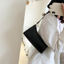 Women Retro Leather Handbag Pure Color Purse Lady Travel Shoulder Shopping Bag
