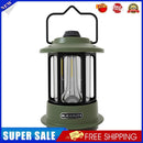 Retro Outdoor Camping Lamp Type-C USB Rechargeable Portable Lantern (Green)