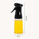 PET Olive Oil Spray Bottle Vinegar Gravy Dispenser Mist Sprayer (Black)