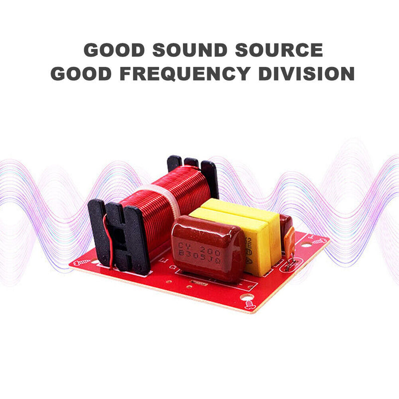 WEAH-234 80W 2 Way Speaker Frequency Divider Audio Treble Bass Crossover Filter