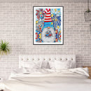 5D Diamond Painting Kit Cartoon Gnome Full Round Drill Rhinestone DIY Wall Ar