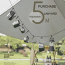 Camping Outdoor Windproof Clothesline Adjustable Anti-Brief Canopy Hanging Rope