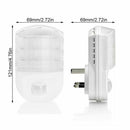 White LED Plug In Sensor Light PIR Motion Hallway Socket Lamps Night Lamp