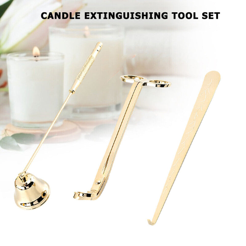 Candle Wick Scissor Set Stainless Steel Snuffer Lamp Trim Hook Cutter (D)