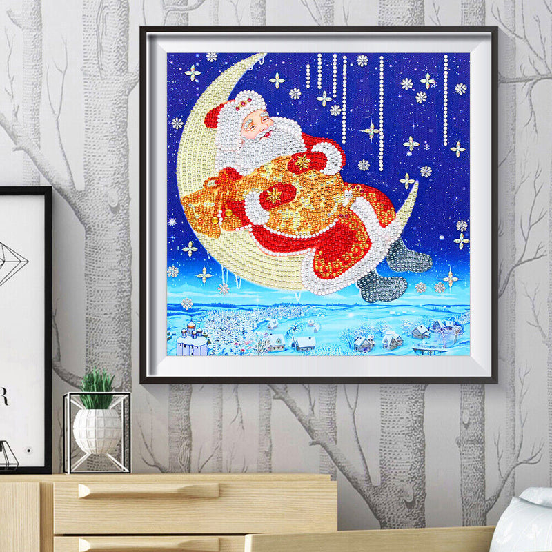 30x40cm 5D DIY Partial Special Shaped Drill Diamond Painting Santa for Ornament