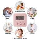 Digital Screen Kitchen Timer Square Cooking Countdown Alarm Clock (Pink)