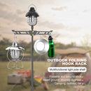 Light Pole Shelves of Camping Standing Lamp Adjustable Height & Angle Design