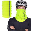 Outdoor Winter Warm Fleece Neck Scarf Reflective Skiing Neck Cover (Green)