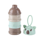 Portable Baby Food Storage Box Bear Shape Milk Powder Container (B Green) Newly