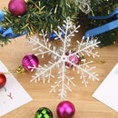 3pcs Christmas White Snowflake Windows Party Xmas Trees Hanging Decor (11cm