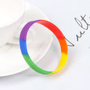 Women Man Jewelry Silicon Bracelet Couple Rainbow Lover Friendship Bracelets