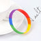 Women Man Jewelry Silicon Bracelet Couple Rainbow Lover Friendship Bracelets