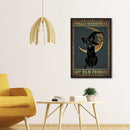 Full Cross Stitch Moon Cat Embroidery Cotton Thread DIY 11CT Stamped Needlework