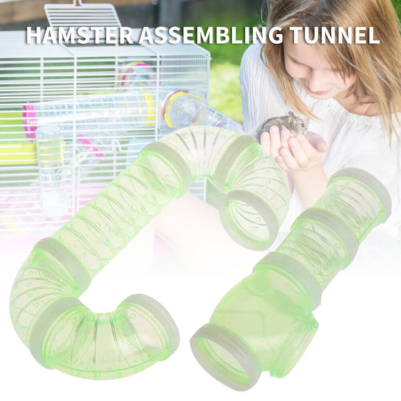 8pcs DIY Assembly Pipe Set Small Pet Hamster Sport Pipeline Training Tunnel Tool
