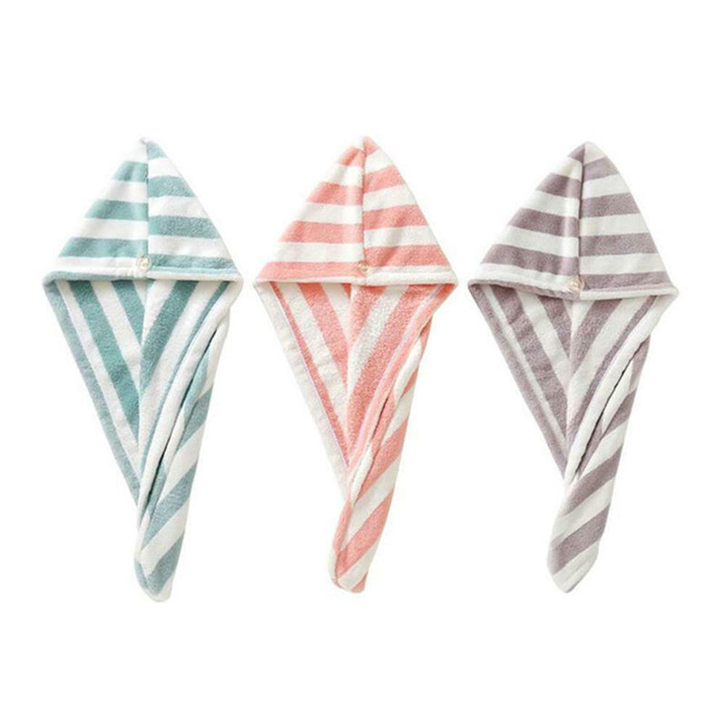 3x Dry Hair Cap Thickened Absorbent Towel Dry Hairs Caps Bath Bath Cap Dry Hairs