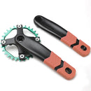 1 Pair Bicycle Crank Covers Silicone Crankset Protector Arm Sleeve (Red)