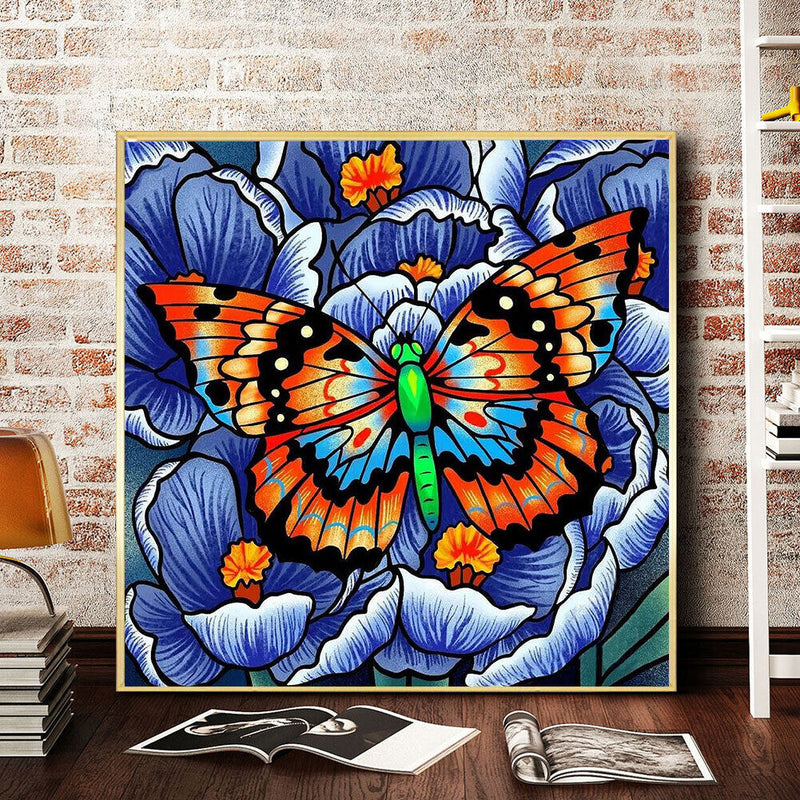 5D Diamond Painting Kits Butterfly Full Round Drill Rhinestone DIY Wall Crafts